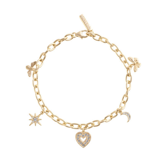 Gold Charm Bracelet M/L