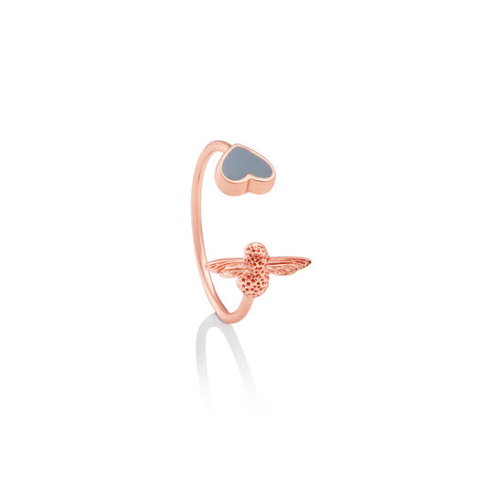 Love Bug Grey & Rose Gold Ring