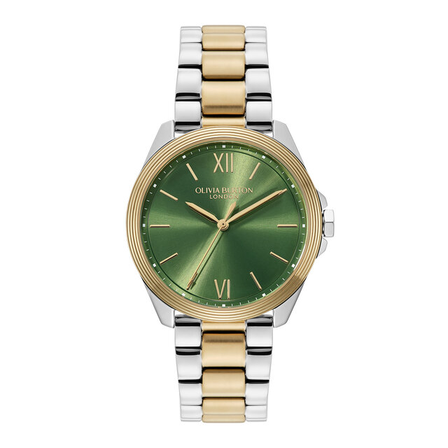 36mm Chiswick Green & Two Tone Bracelet Watch
