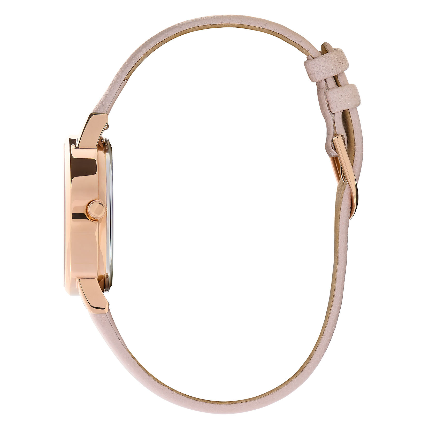 Montre Sparkle Wonderland rose perlé et or rose