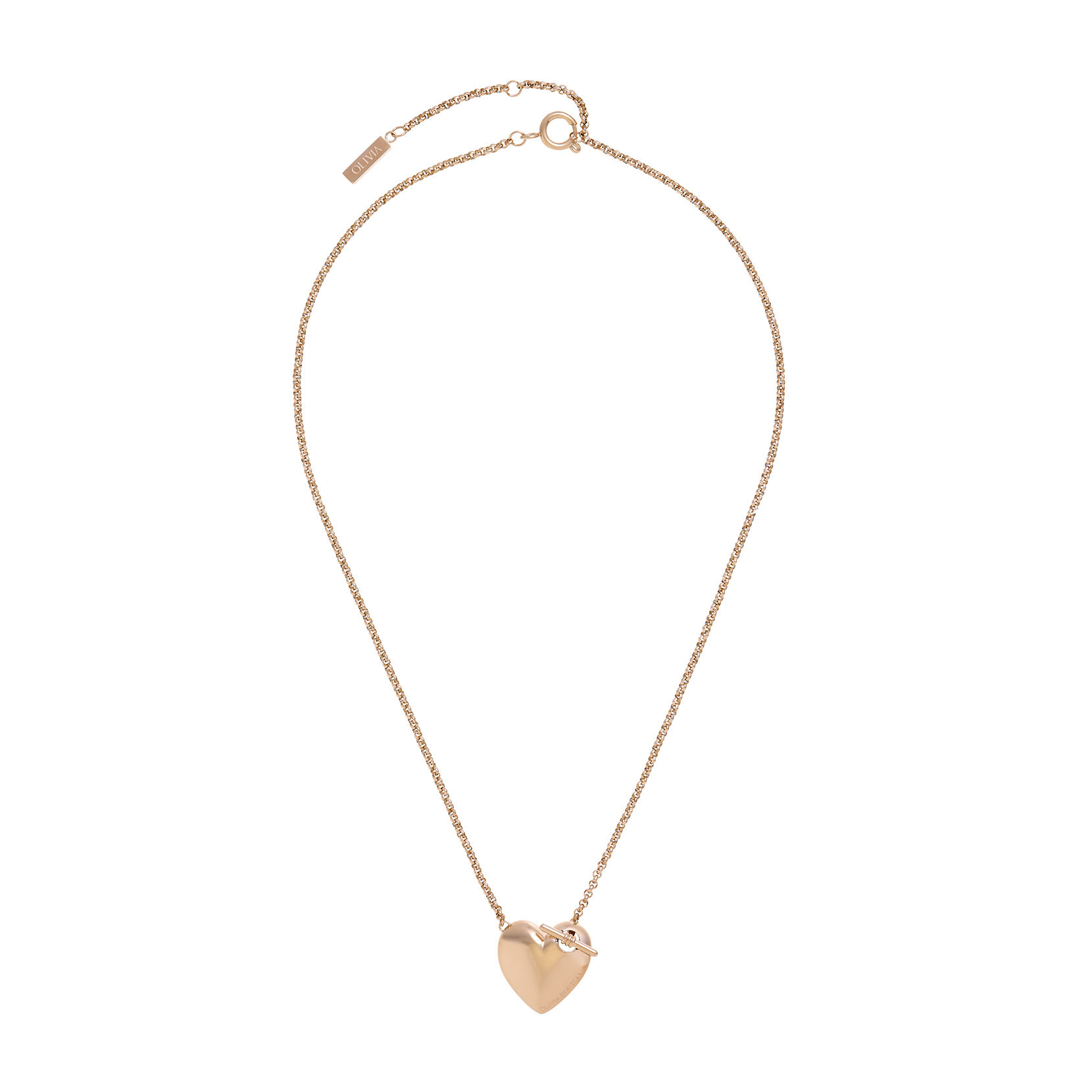 Knot Heart Rose Gold Necklace