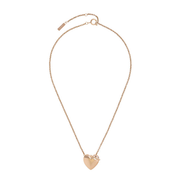 Knot Heart Rose Gold Necklace