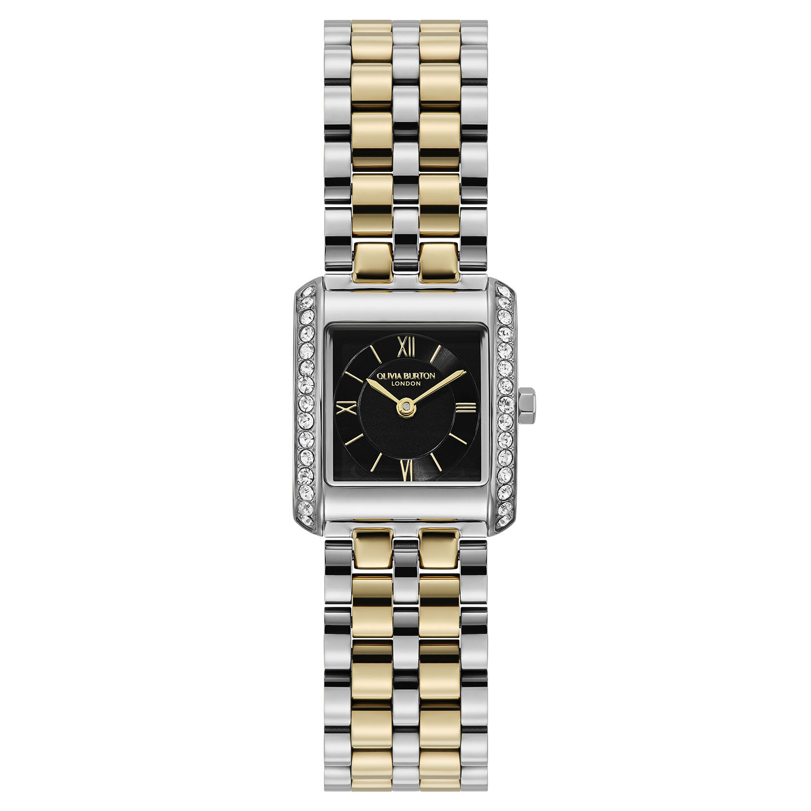 Montre Berkley Noir & Bracelet Bicolore 21mm