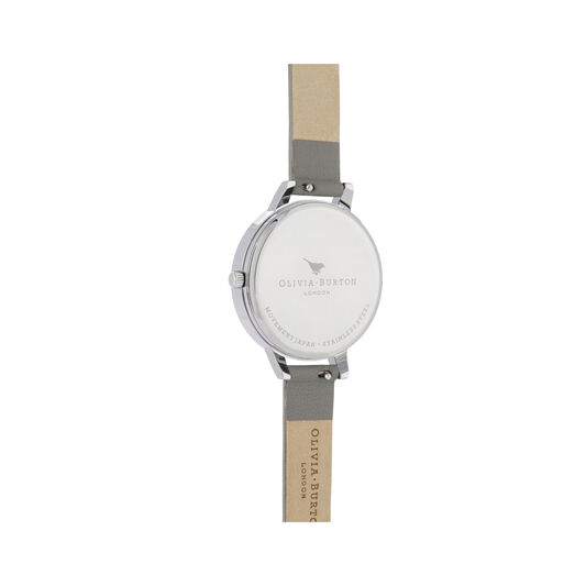 Lace Detail Grey & Silver Watch