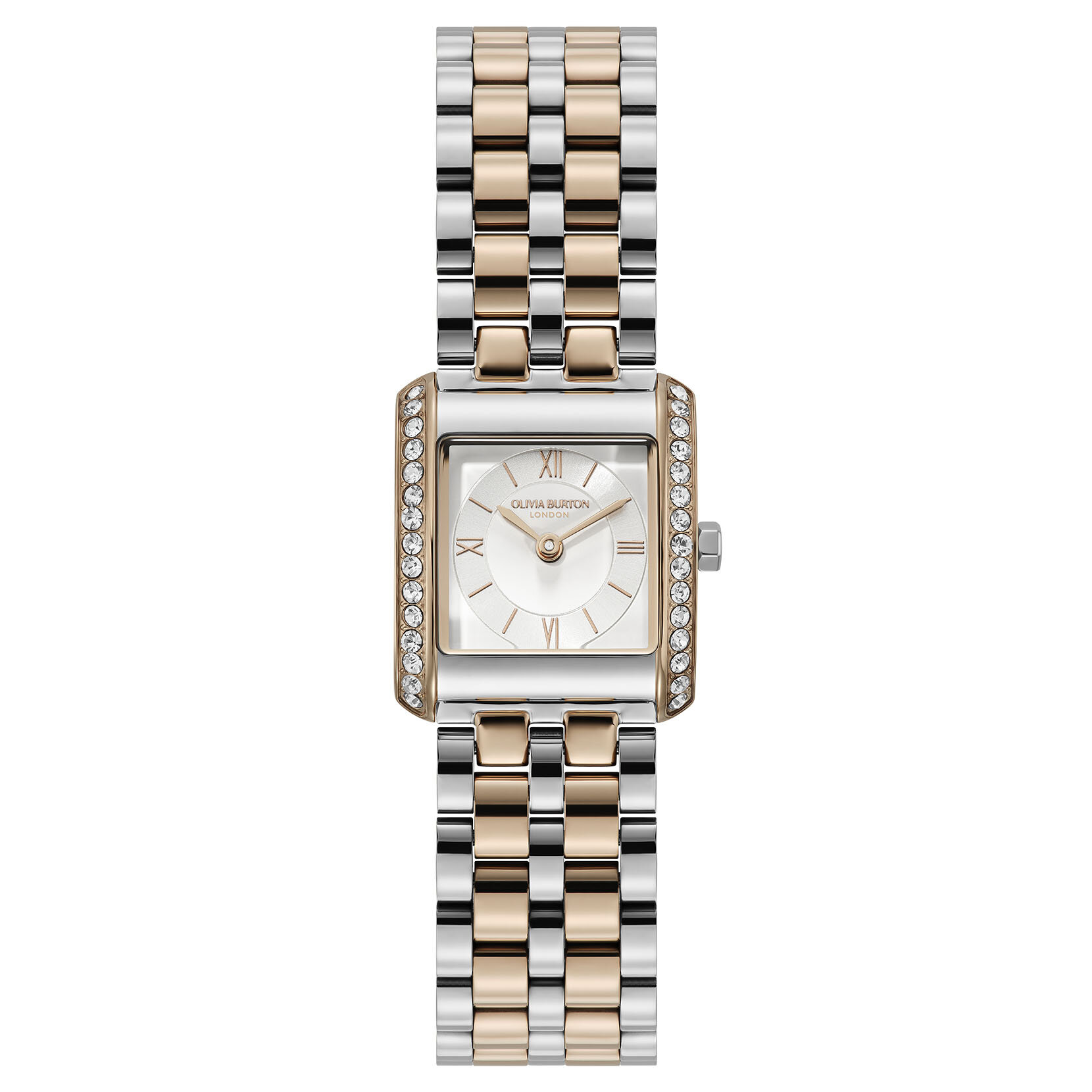 Montre Berkley Blanc & Bracelet Bicolore 21mm