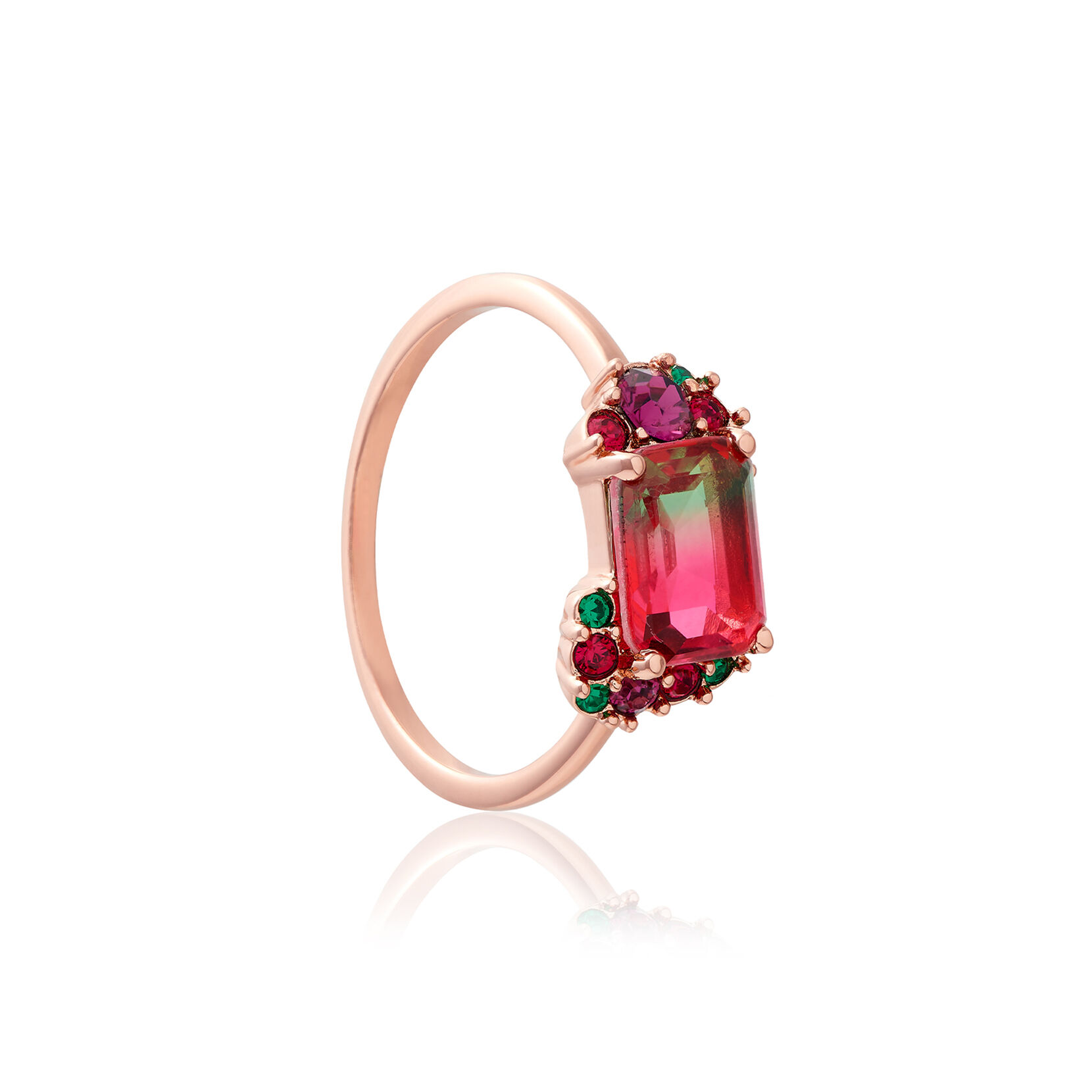 Rose Gold Tourmaline Ring M