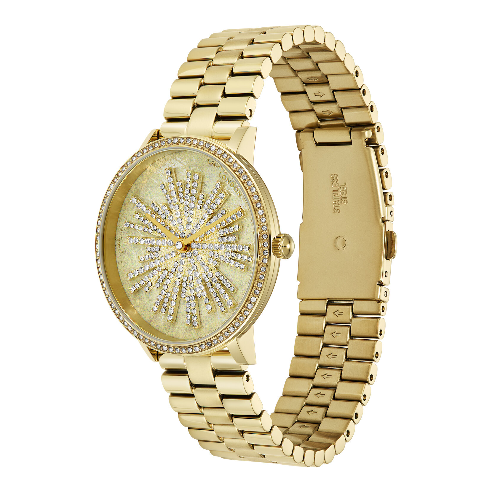 Bracelet de Montre Ice Burst 35mm Ivoire & Or