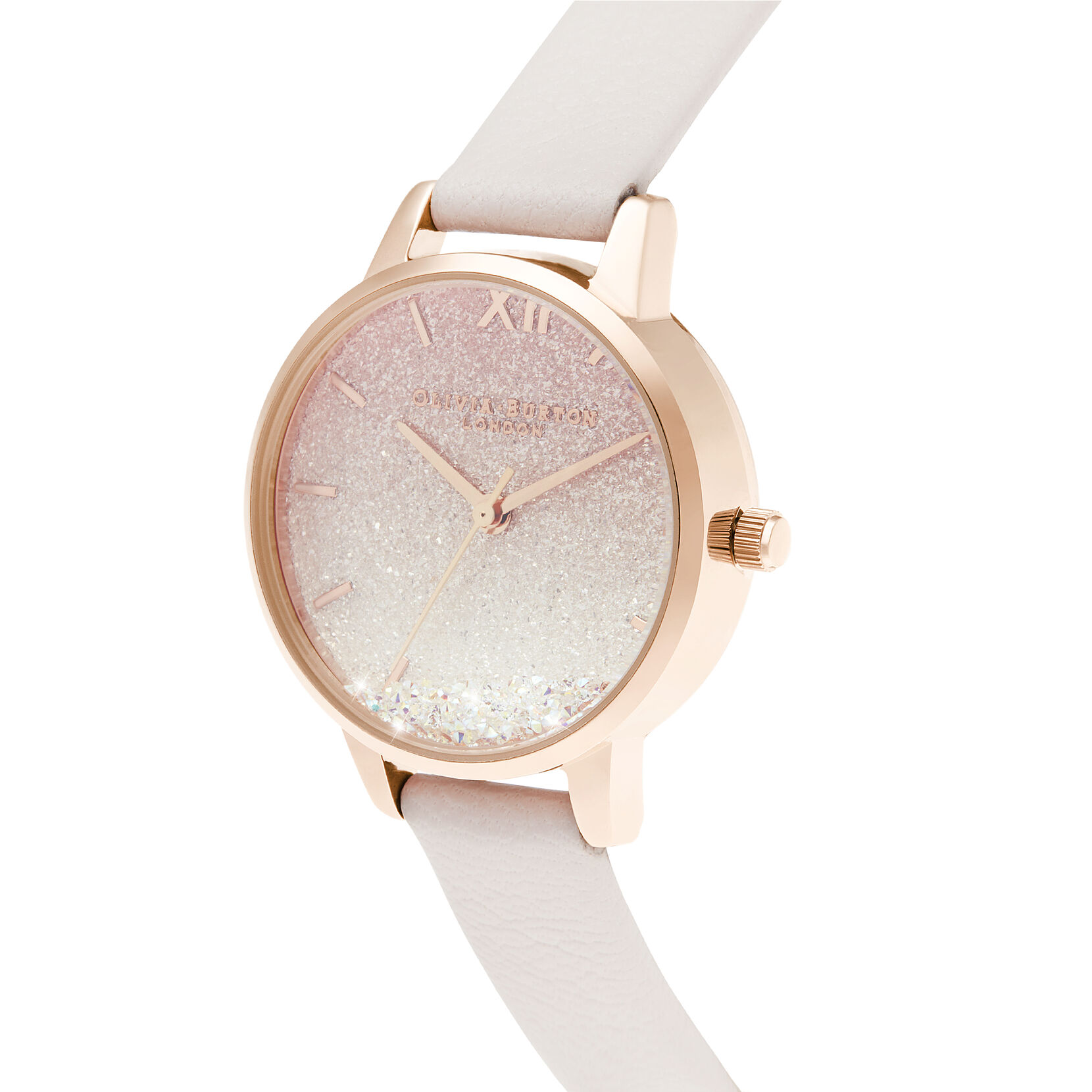 Cadran midi Sunrise Wishing Wave perle rose et or rose