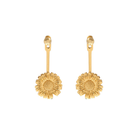 Daisy Jacket Earrings Gold