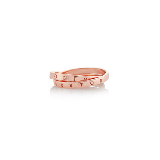 Classics Interlink Rose Gold Ring S
