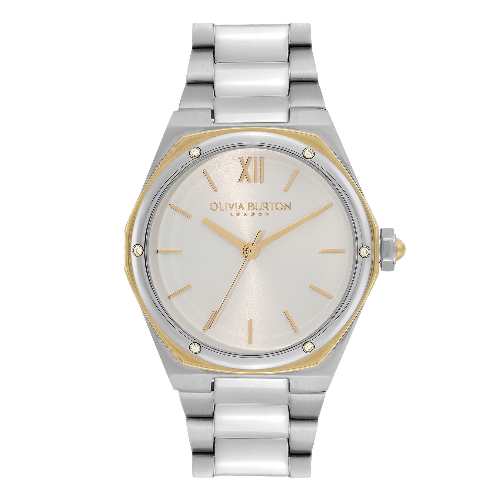 Olivia burton gold hotsell and silver watch