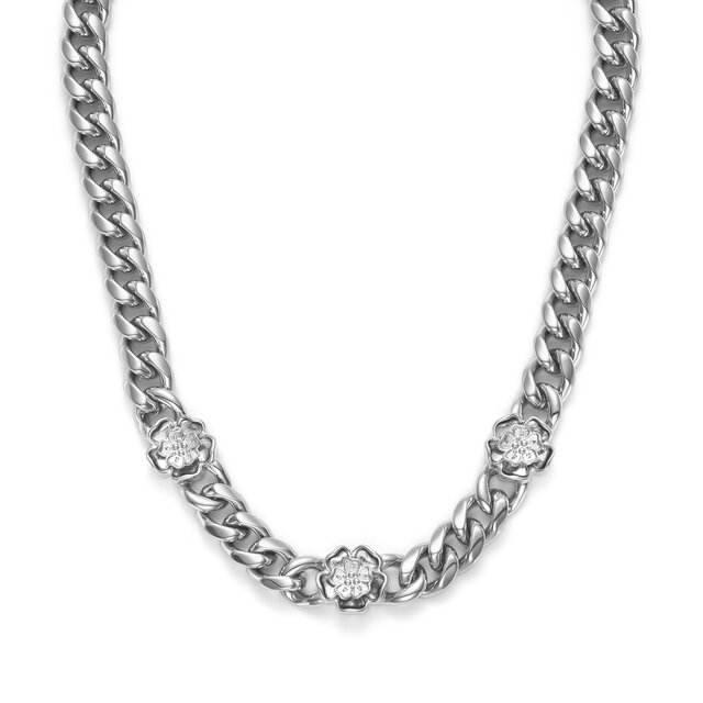 Collier Tudor avec Chaîne à Maillons Argent Rosé
