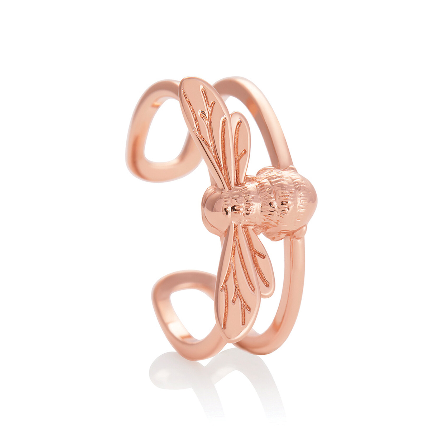 Rose Gold Bee Ring