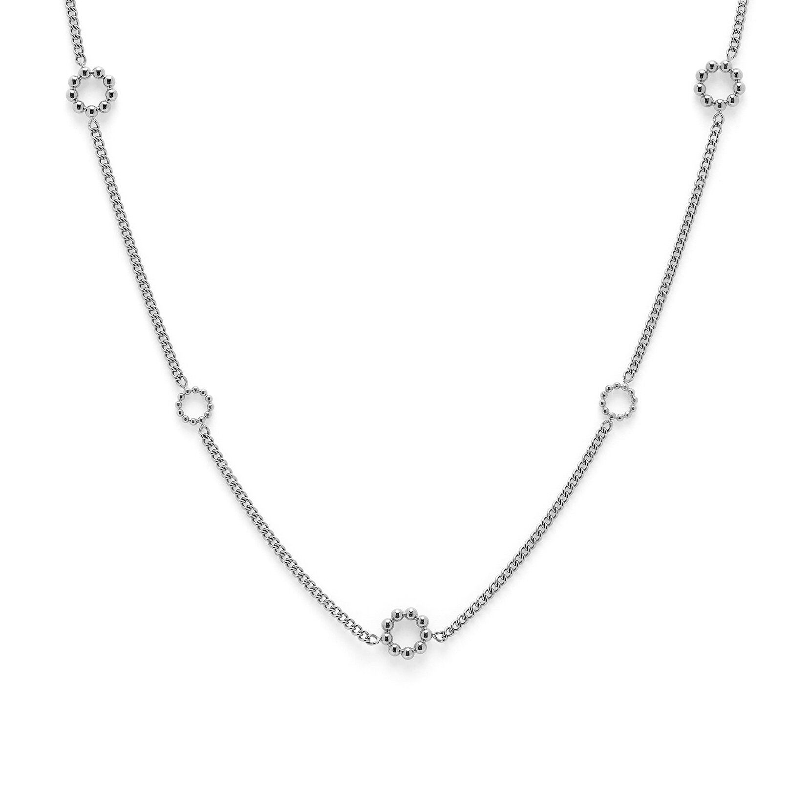 Vintage Bead Silver Necklace