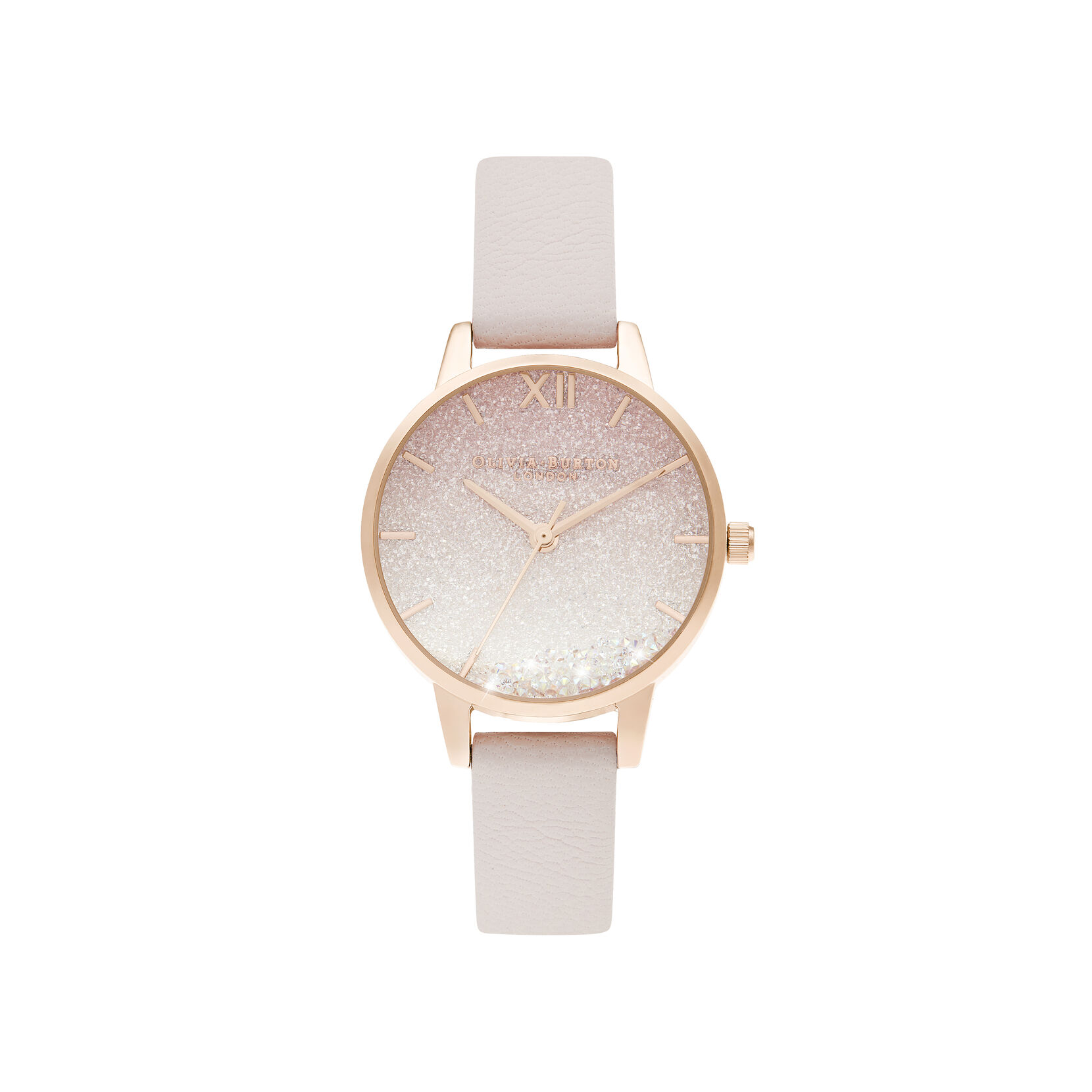 Cadran midi Sunrise Wishing Wave perle rose et or rose