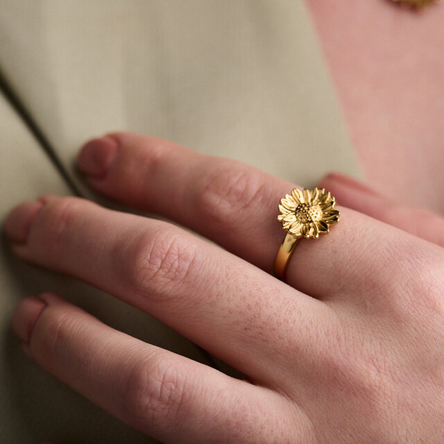 Gold Flower Ring