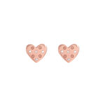 Classics Rose Gold Heart Stud Earrings