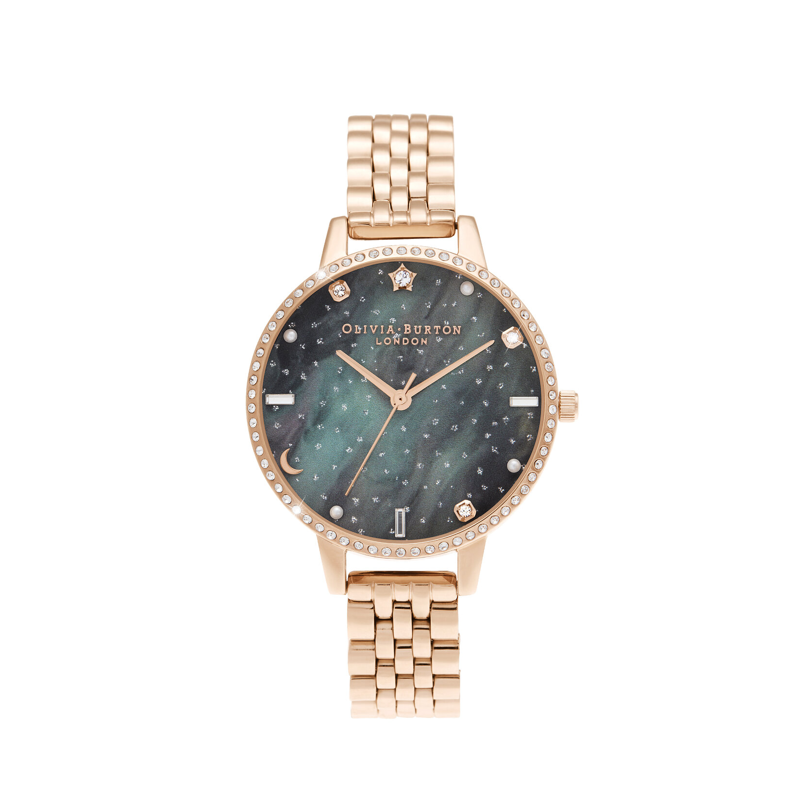 Cadran intermédiaire Northern Lights et bracelet or rose