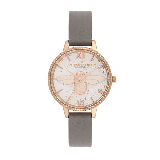 3D Bee Celestial Grey & Rose Gold Watch