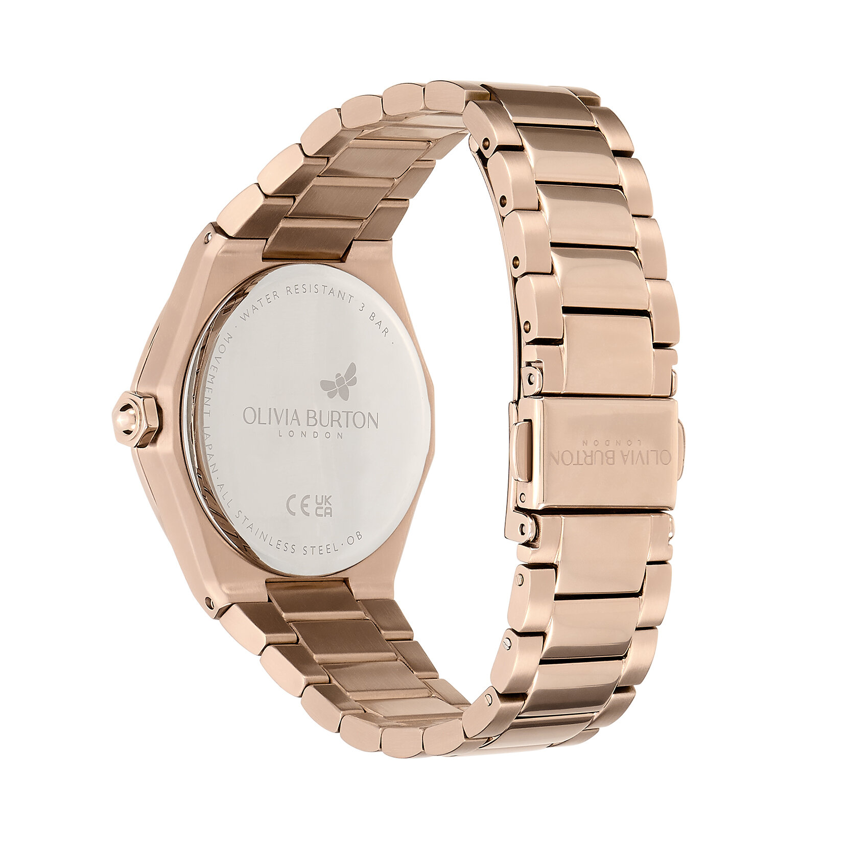 33mm Hexa Blush & Carnation Gold Bracelet Watch
