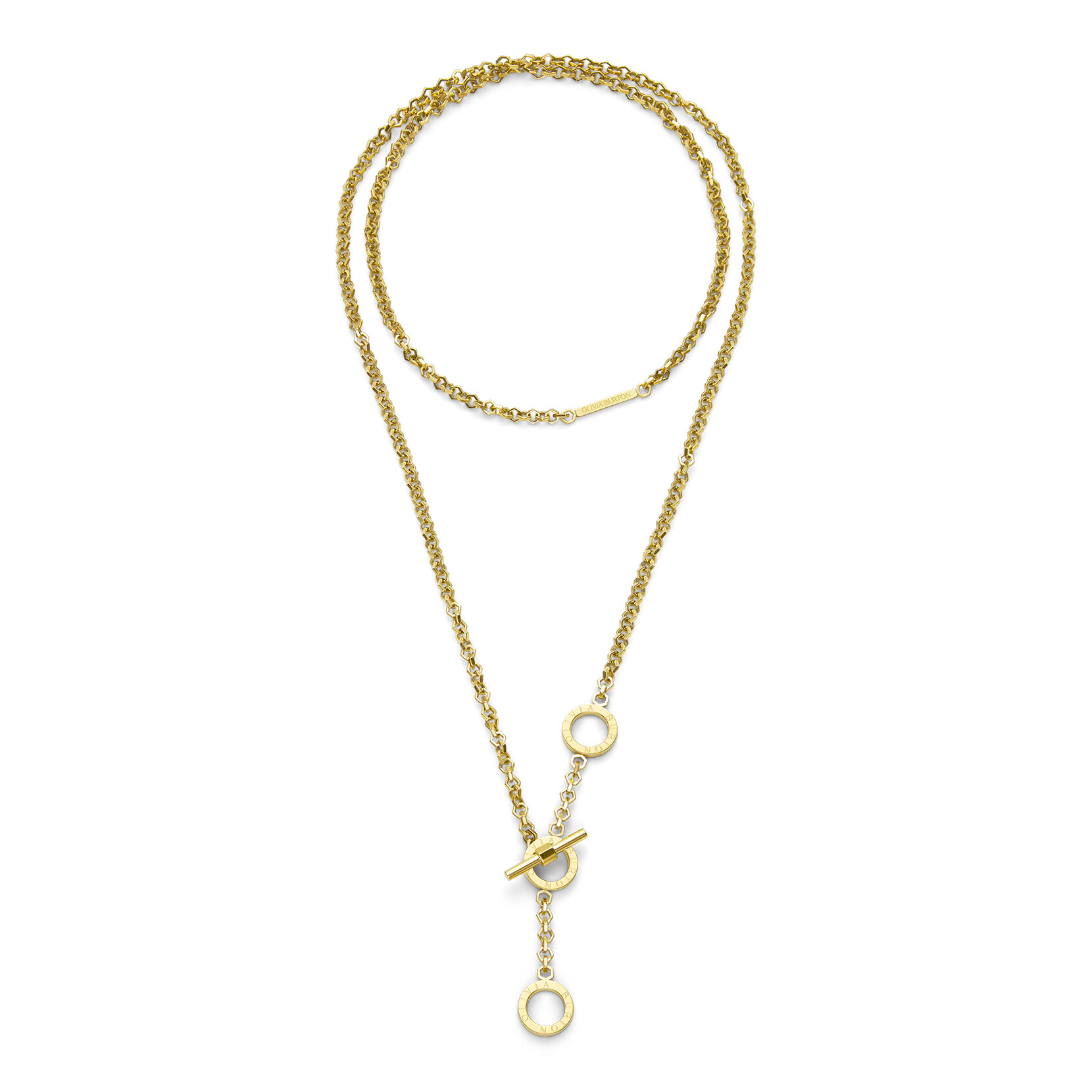 Collier Nid d'Abeille Toggle Or plaqué