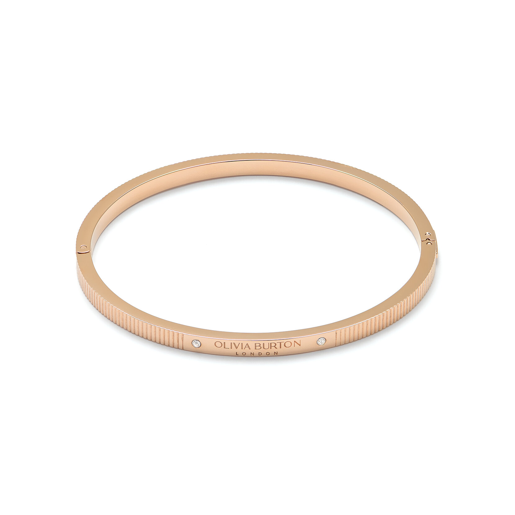 Bracelet or linéaire avec œillet 
