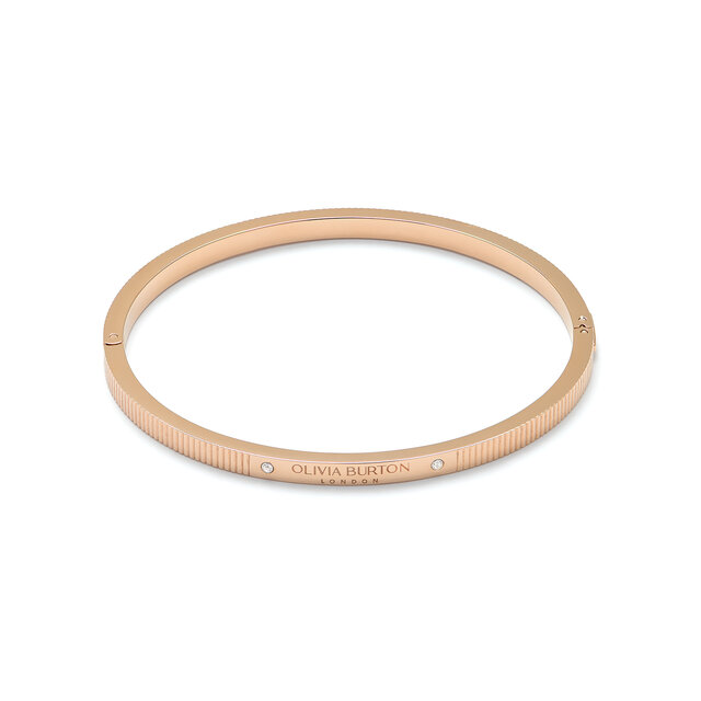 Bracelet or linéaire avec œillet 