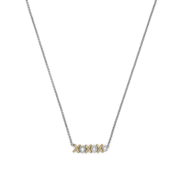 Collier XO Entwine Plaqu&eacute; Or & Argent