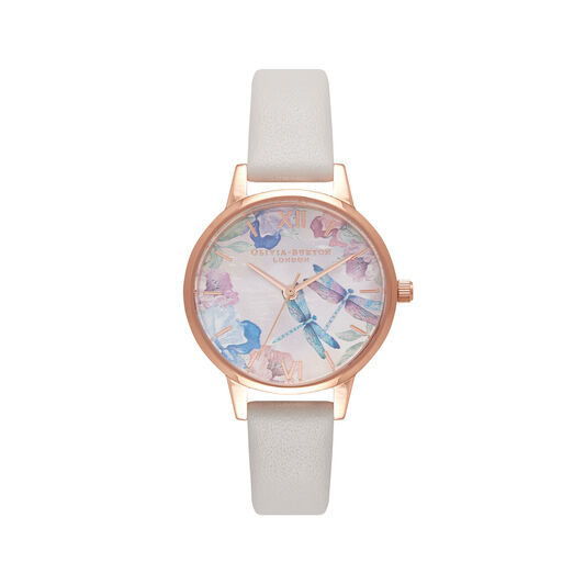 Dragonfly Thin Case Blush & Rose Gold Watch