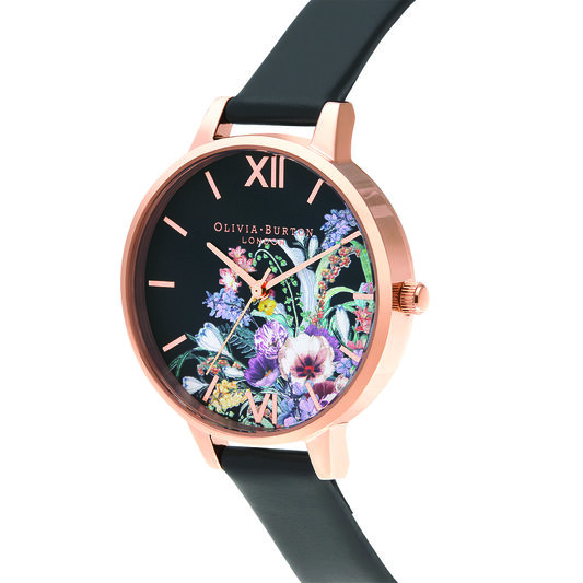 Enchanted Garden Vegan Black & rose Gold