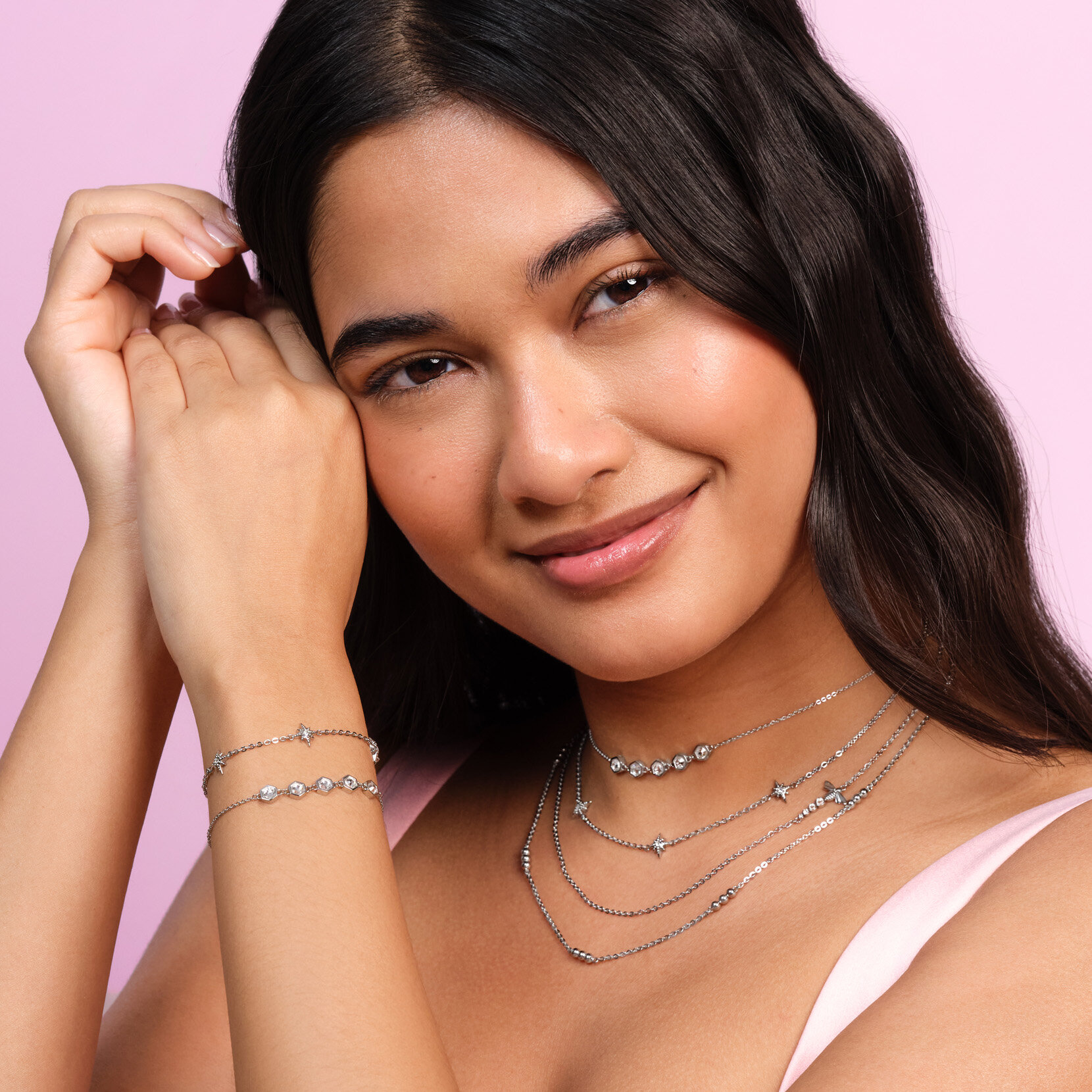 Collier Superposition Ever Stacked Abeille Argent