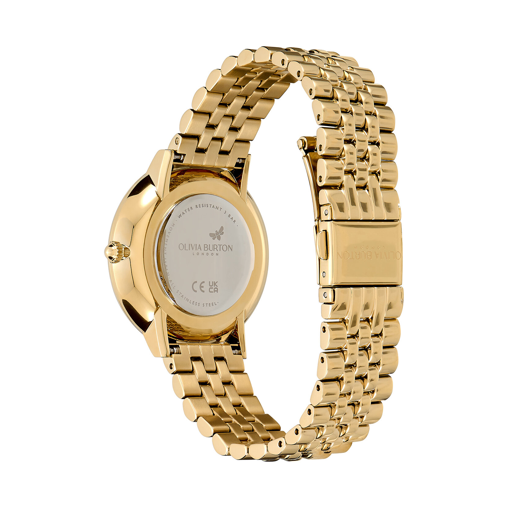 Montre Nova fine avec bracelet Champignon et Or 35 mm