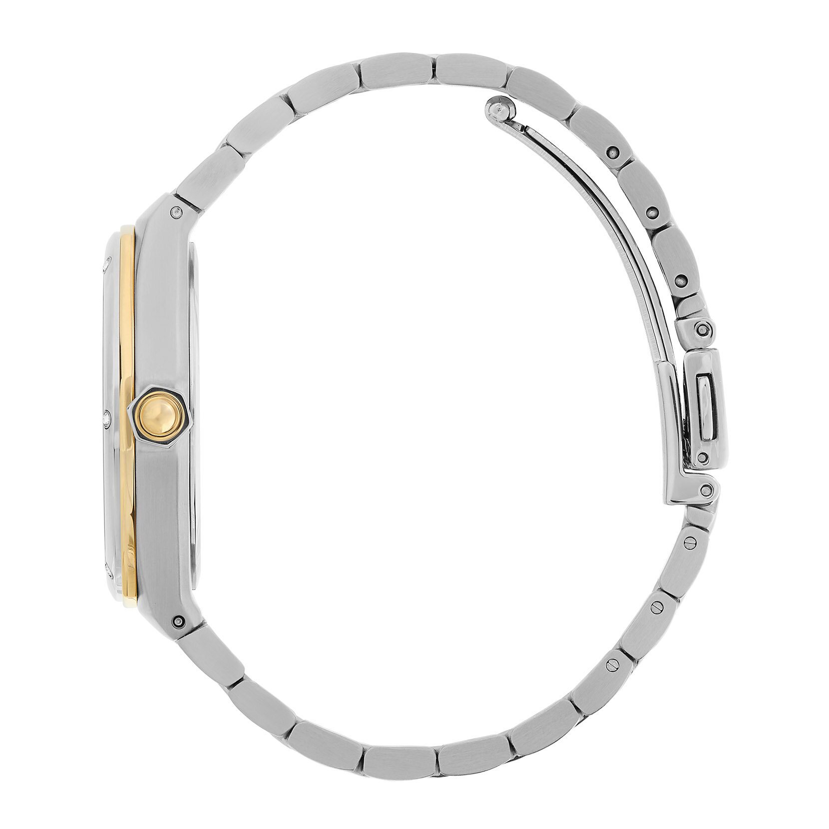 Montre Hexa Blanc, Or et Argent 33 mm