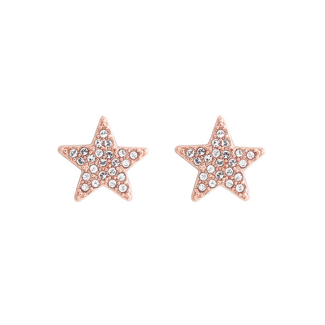 Rose Gold Star Stud Earrings