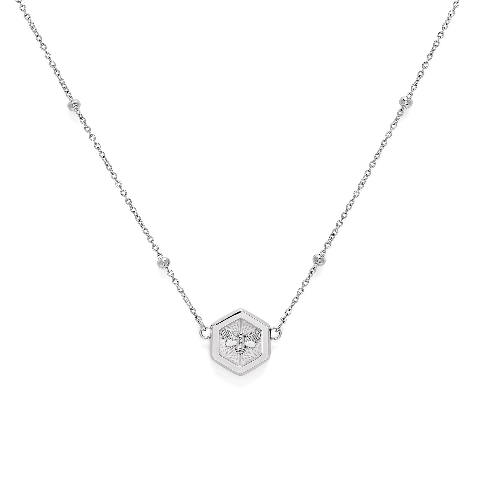 Collier à pendentif Abeille Minima Argent