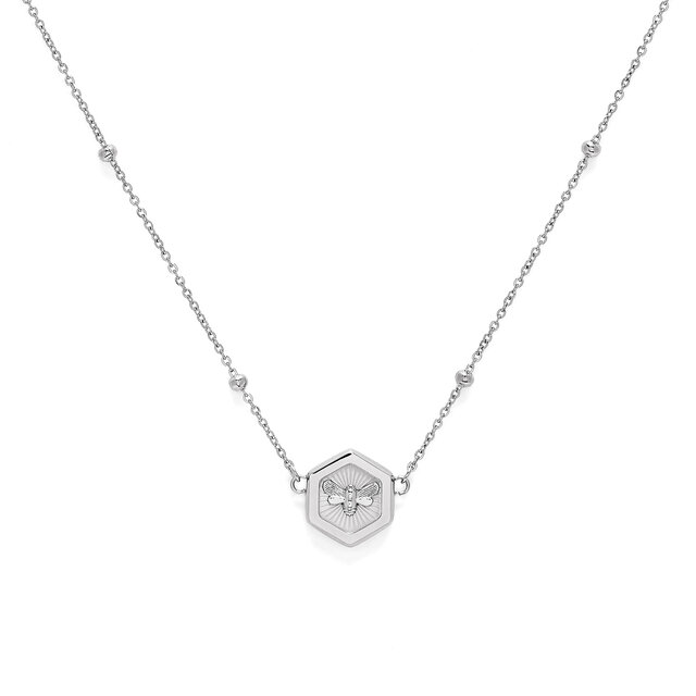 Collier à pendentif Abeille Minima Argent