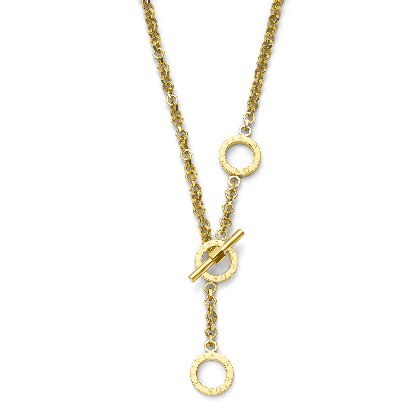 Collier Nid d'Abeille Toggle Or plaqué