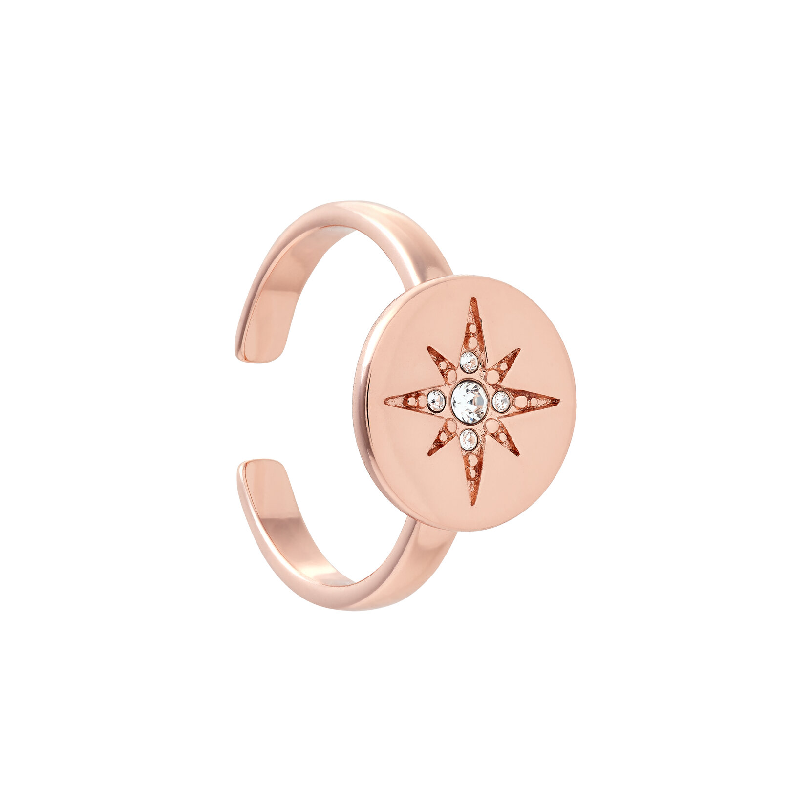 Rose Gold North Star Ring