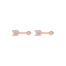 Clous d’oreilles Classic Arrow or rose
