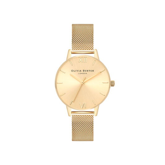 Sunray Gold Mesh Watch