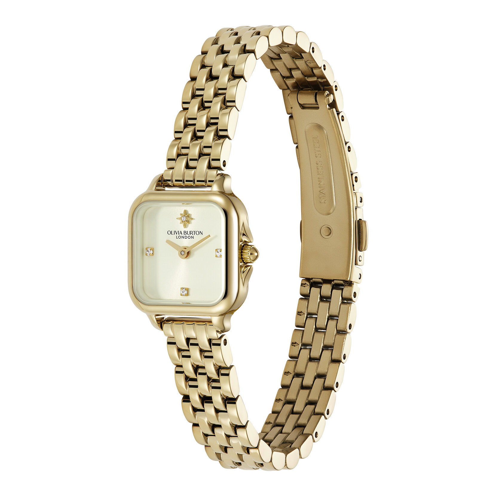 Montre Mini Grosvenor Ivoire & Bracelet Or 20mm
