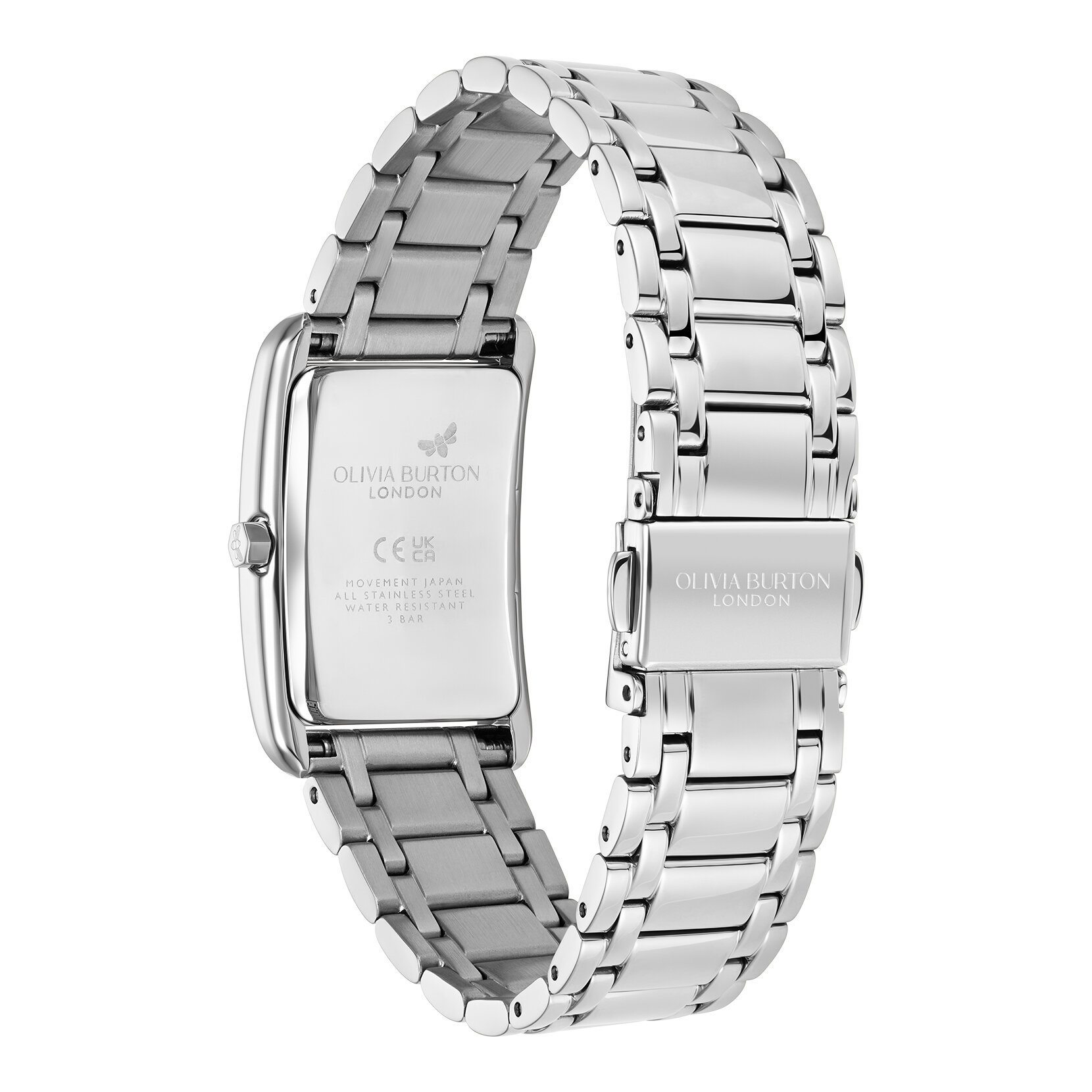 Bracelet de Montre Grove 23mm Gris tourterelle & Argent