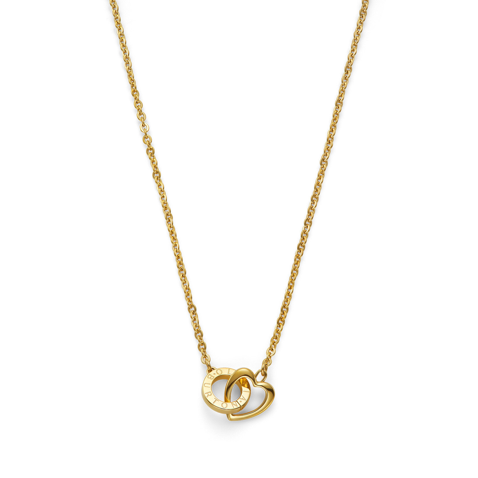 Kindred Interlink Heart Gold Plated Necklace
