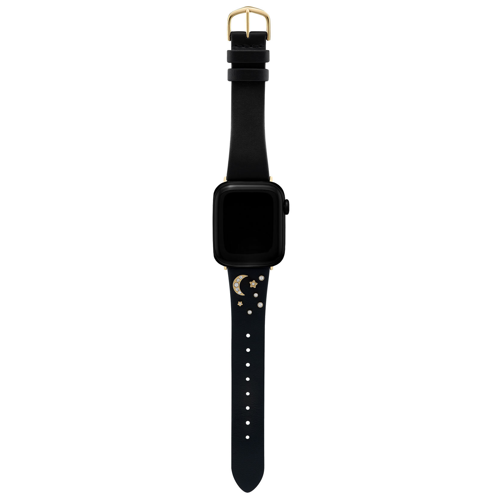 Gold & Black Celestial Leather Strap