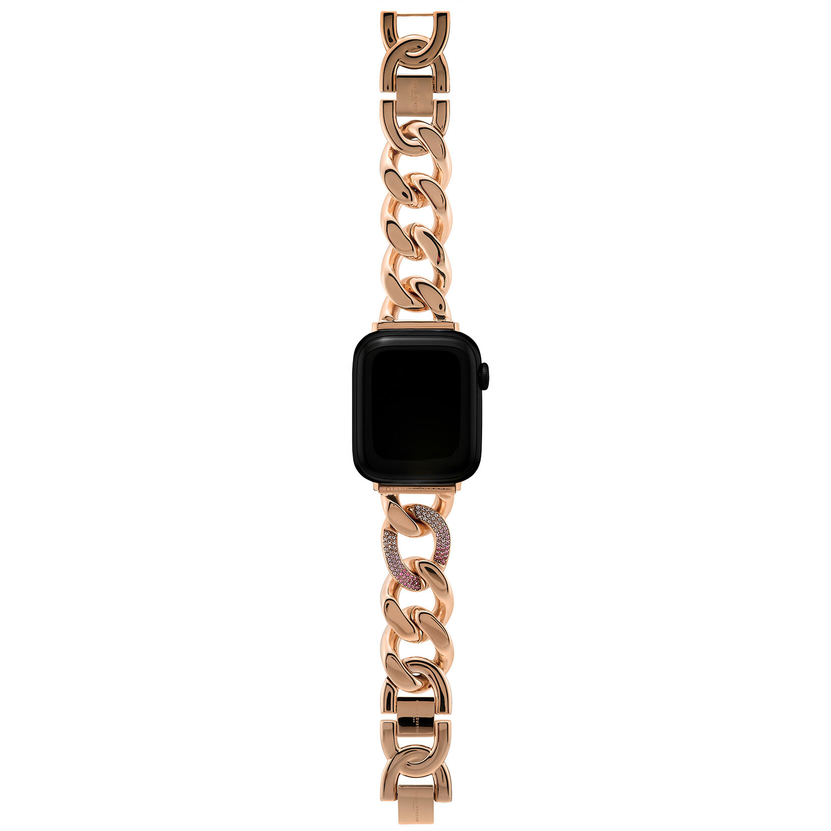Bracelet or rose à maillons Ombre