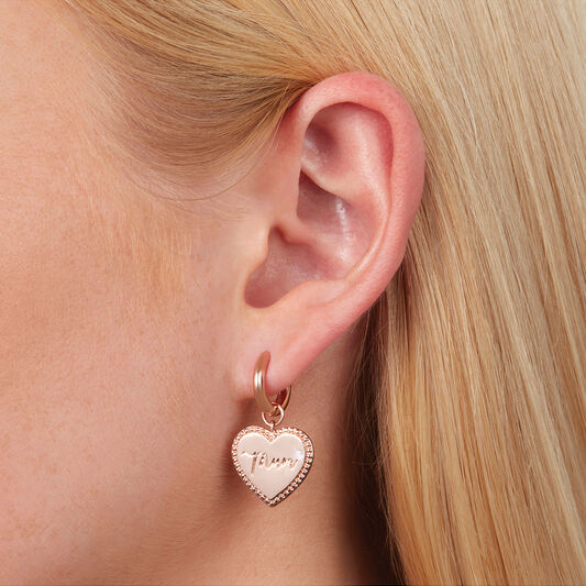 Made for Mum Huggie Hoops Rose Gold