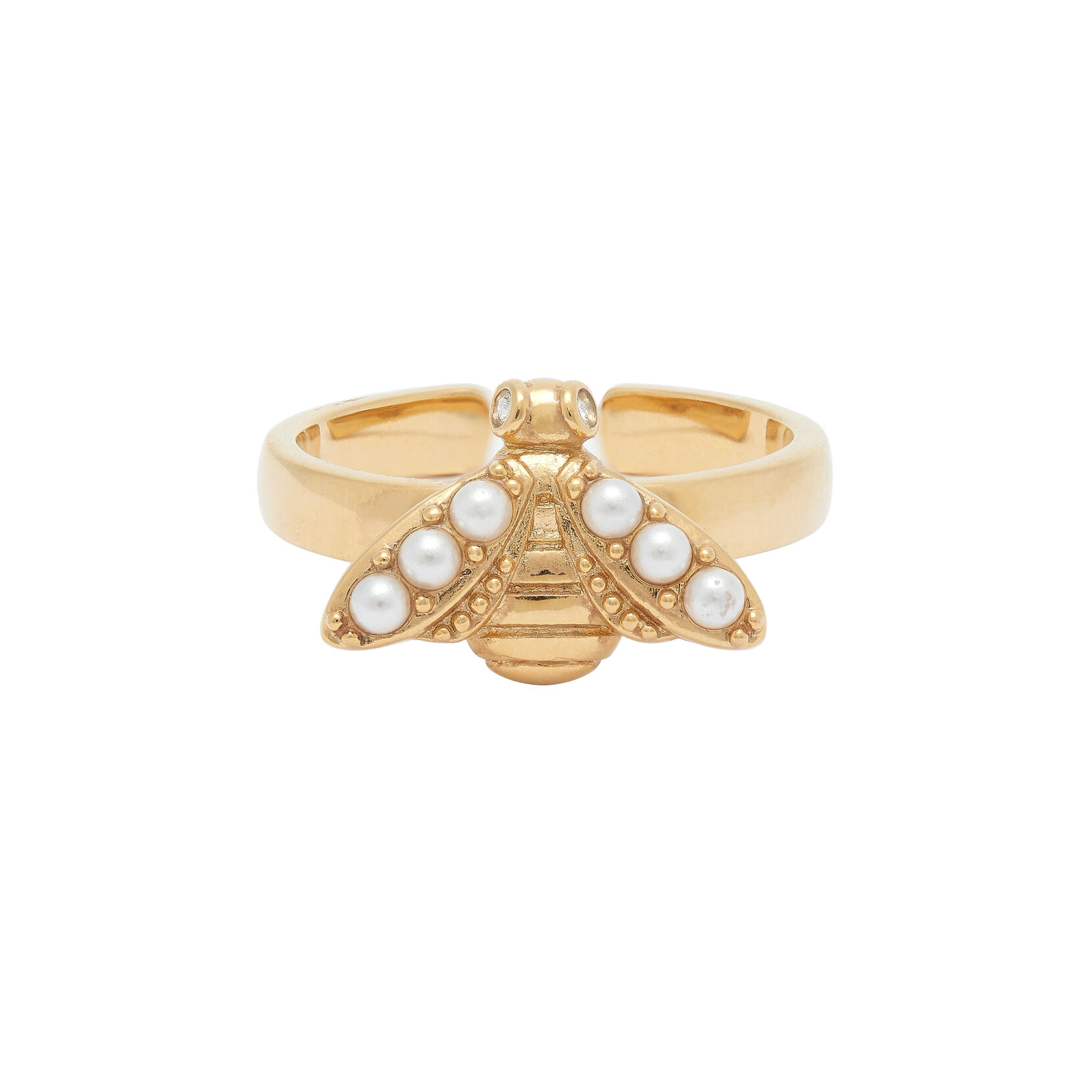 Pearl Bee Gold Ring