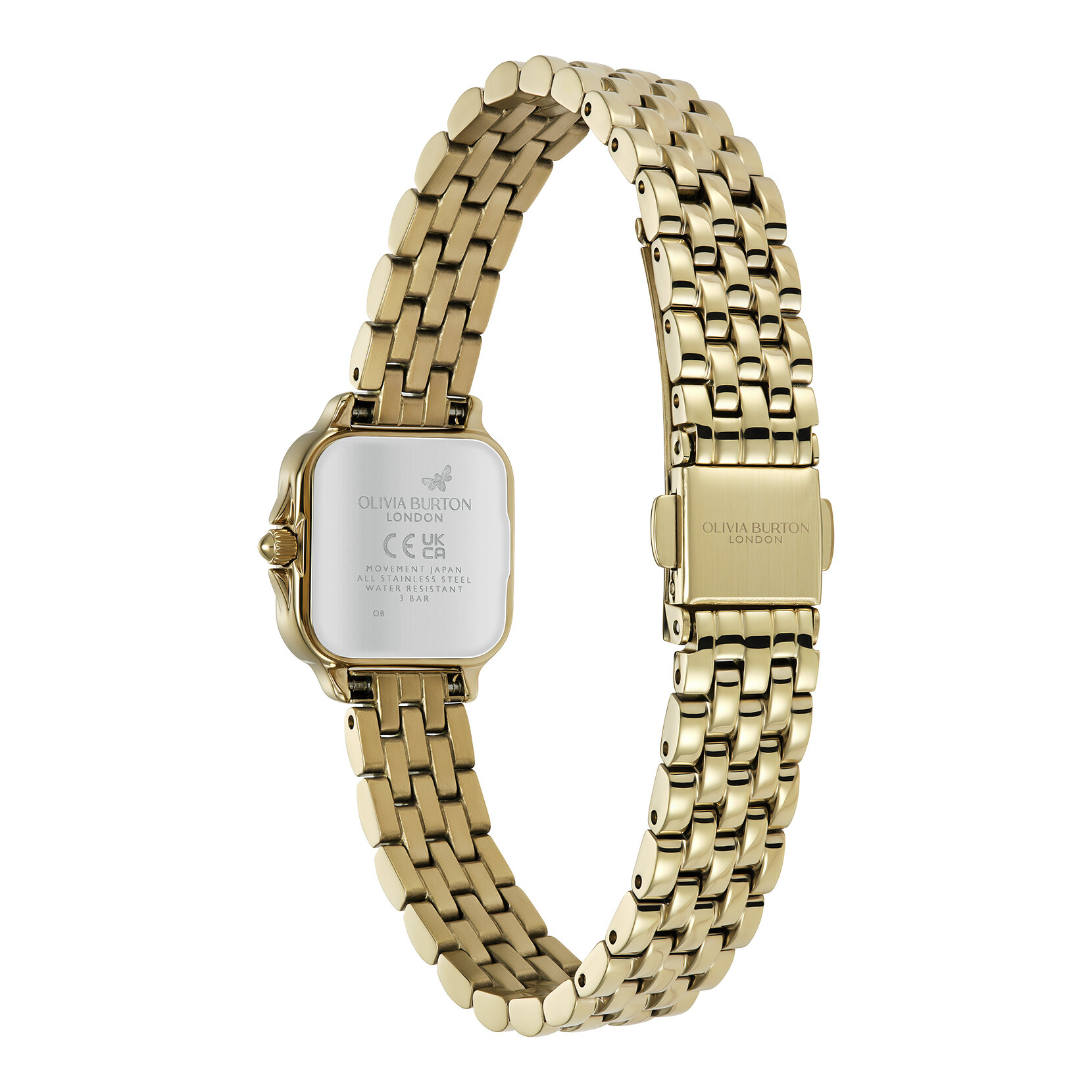 Montre Mini Grosvenor Ivoire & Bracelet Or 20mm