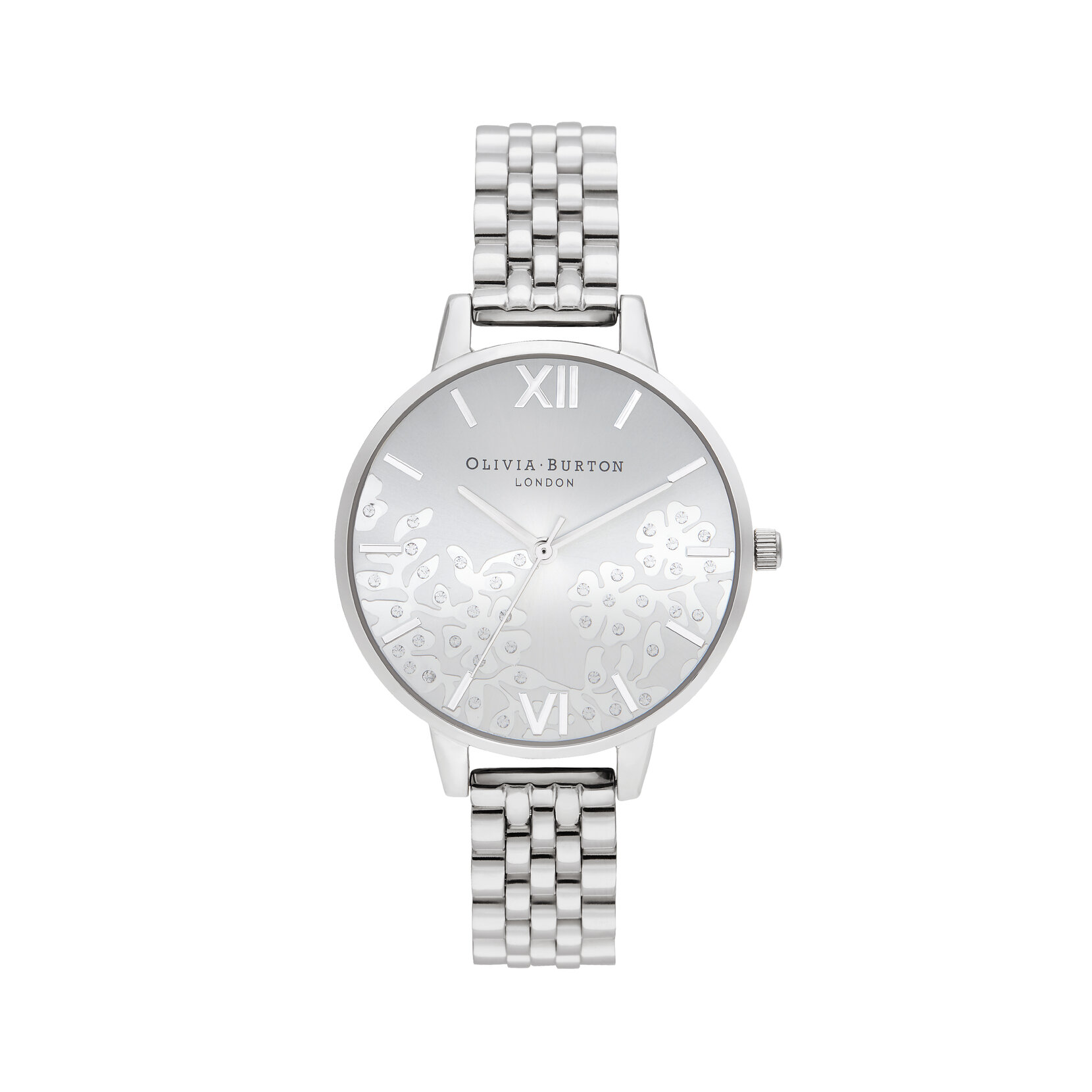 34mm Silver Bracelet Watch