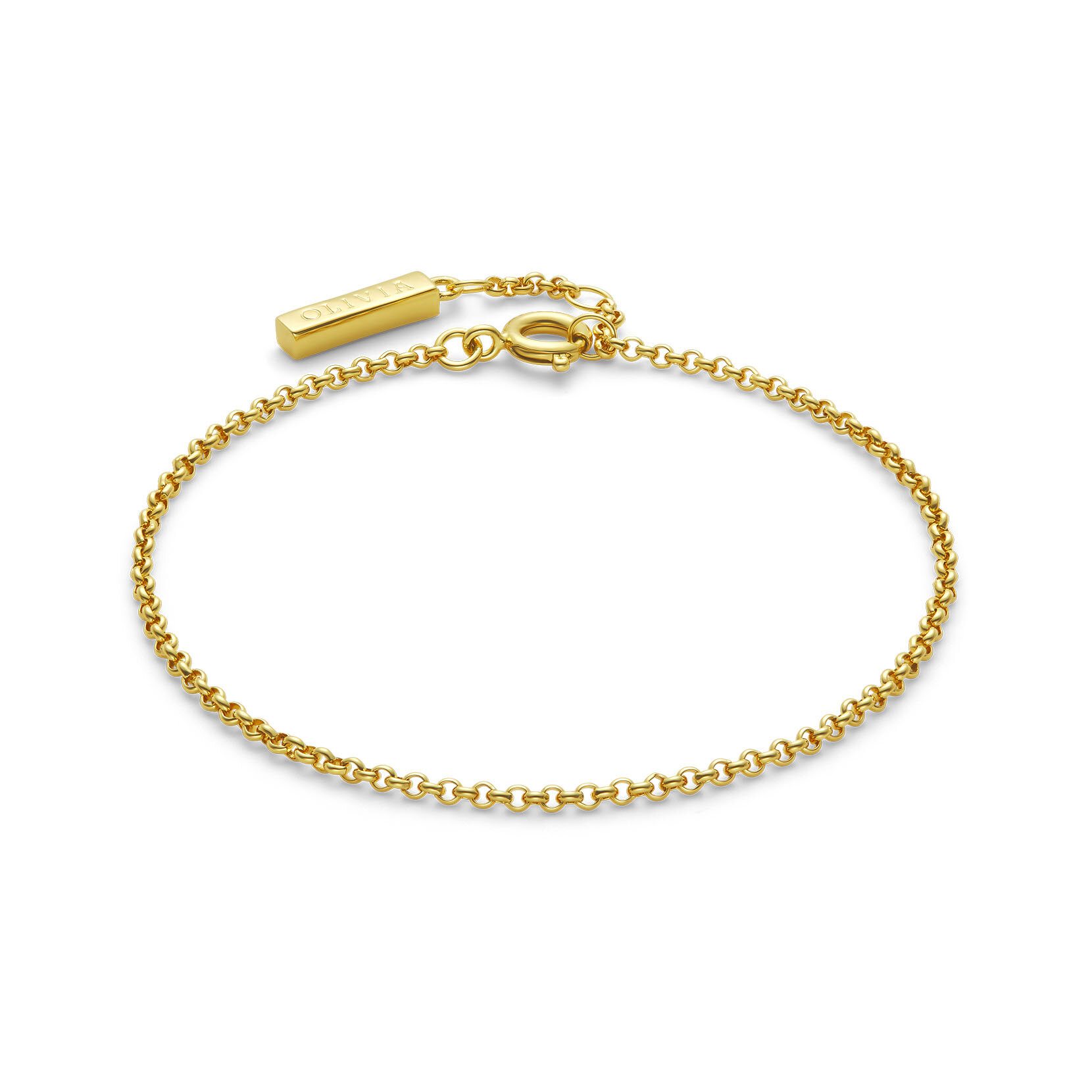 Petite Rolo Gold Plated Chain Bracelet
